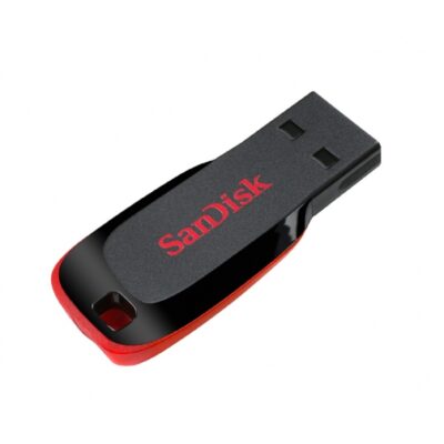 MEMORIA SANDISK 64GB USB 2.0 CRUZER BLADE Z50 NEGRO C/ROJO SDCZ50-064G-B35