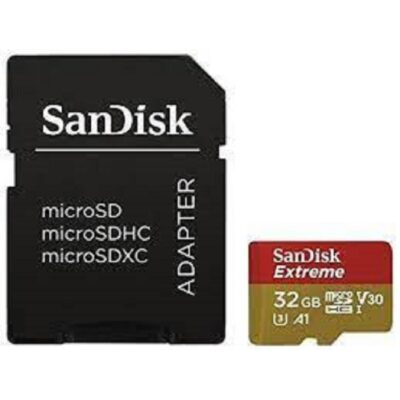 MEMORIA SANDISK MICRO SDHC 32GB EXTREME 100MB/S 4K CLASE 10 A1 V30 C/ADAPTADOR SDSQXAF-032G-GN6MA - Image 2