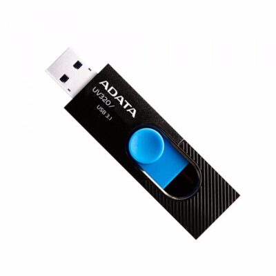 MEMORIA ADATA 64GB USB 3.2 UV320 RETRACTIL NEGRO-AZUL (AUV320-64G-RBKBL) - Image 2