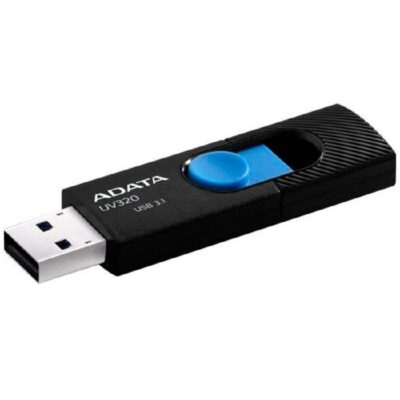 MEMORIA ADATA 64GB USB 3.2 UV320 RETRACTIL NEGRO-AZUL (AUV320-64G-RBKBL) - Image 3